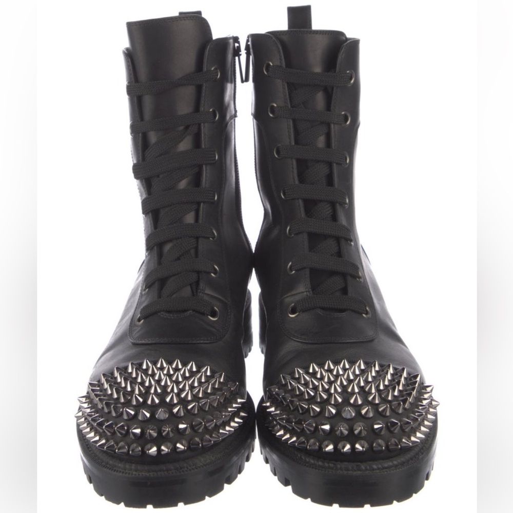 Christian Louboutin leather Combat Boots - Picture 3 of 7